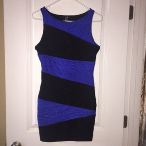 Hot/Classy Electric Blue/Black Dress